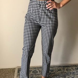 High waisted slim pants